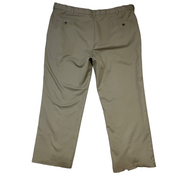 Haggar Mens Classic Fit Khaki Pants Size 44 X 30 Work business professionalEvery - Picture 9 of 9